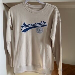 Abercrombie Kids Cream and Blue Sweatshirt